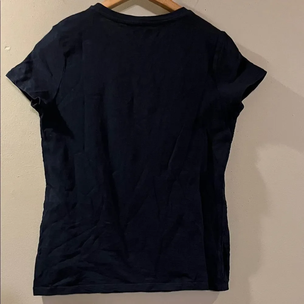 Elegant Navy Textured Women's Top